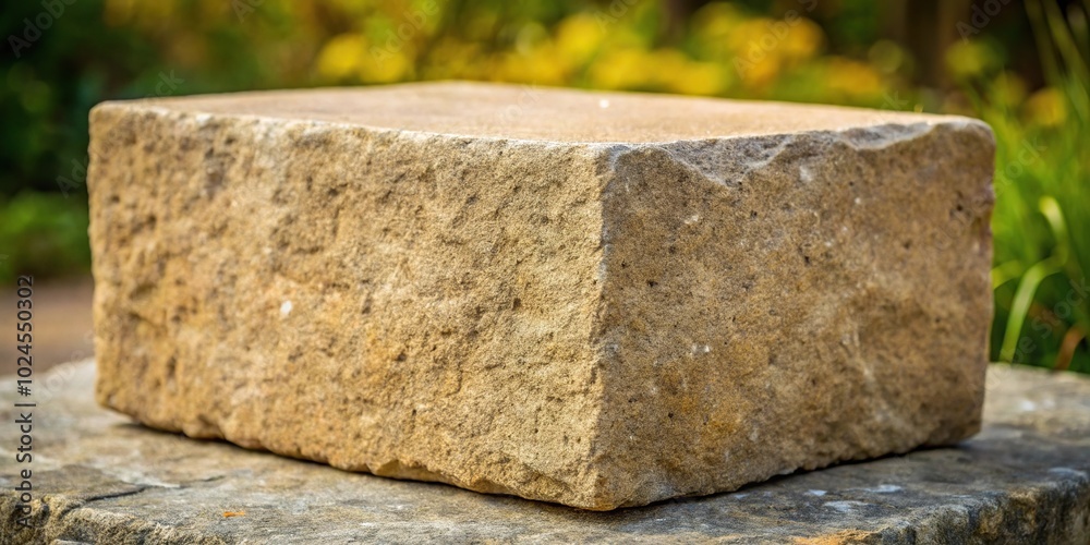 stone block with a rugged texture stone block with a rugged texture