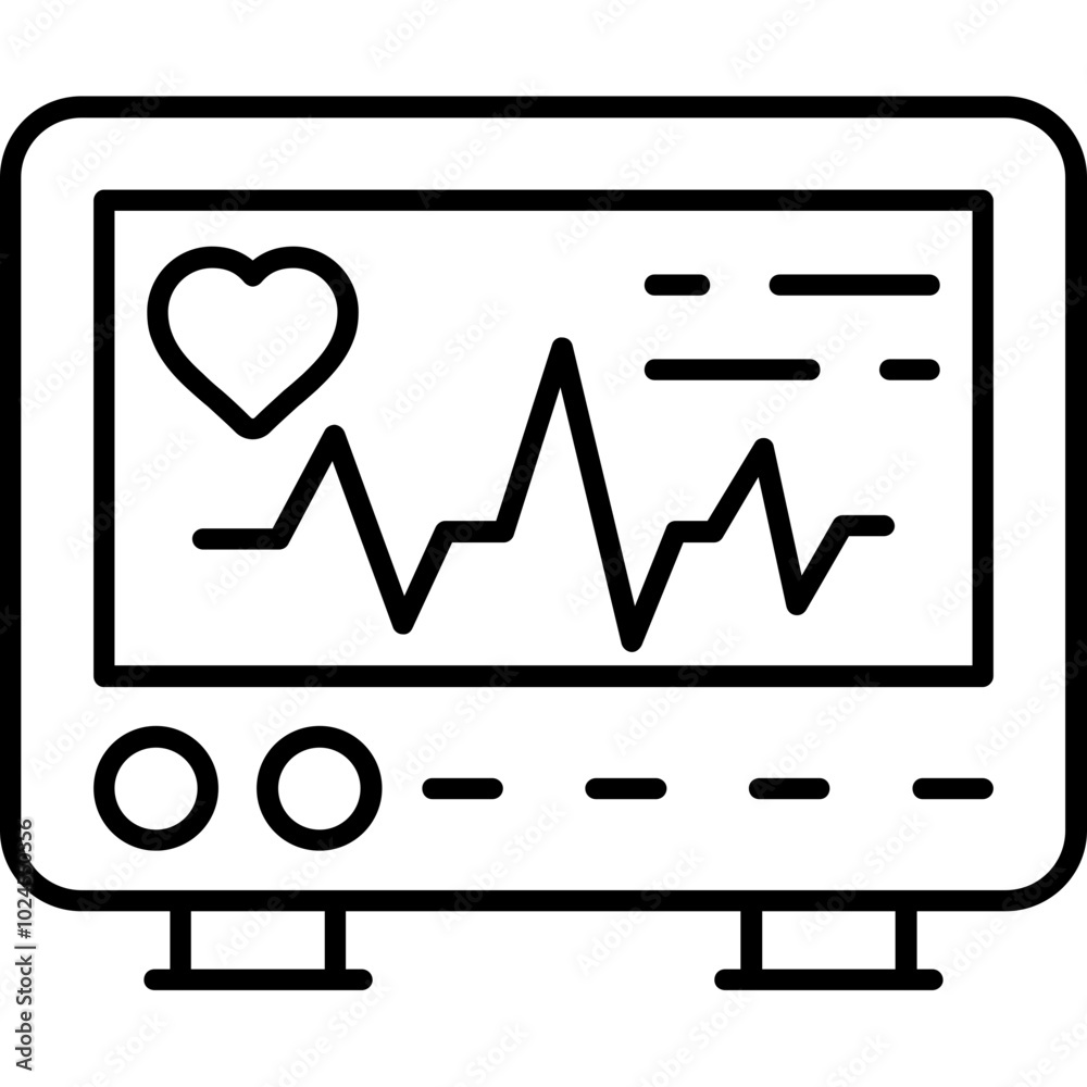 Heart Monitor Icon Heart Monitor Icon