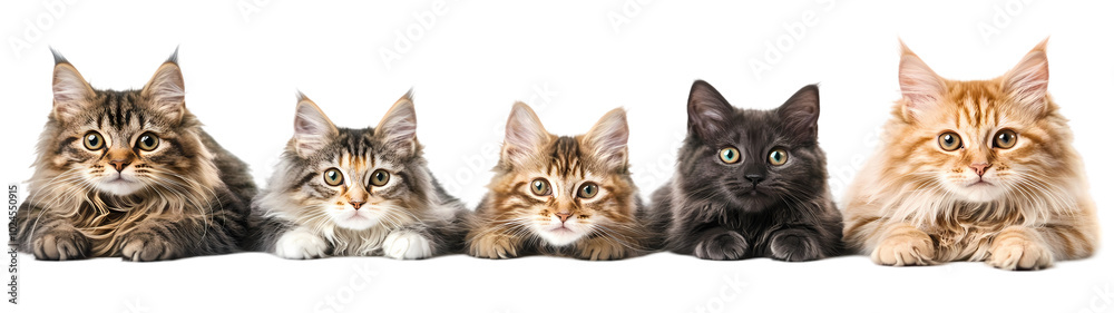 Cat portrait Isolated on transparent background Cat portrait Isolated on transparent background