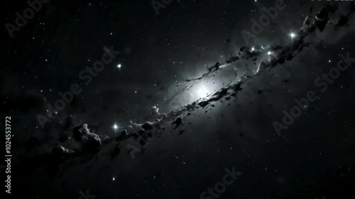 Dark galactic space.