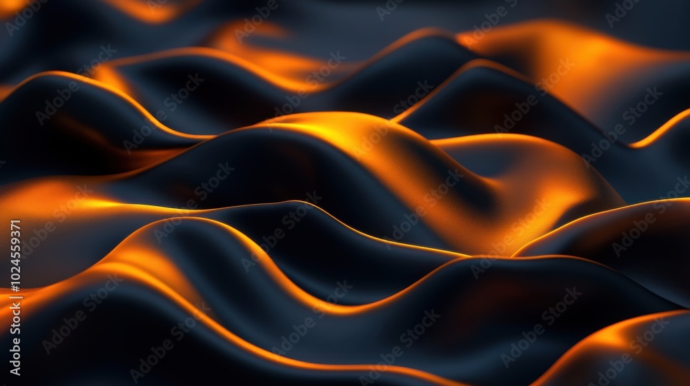 Polished 3D Render of Shimmering Material Surface Polished 3D Render of Shimmering Material Surface