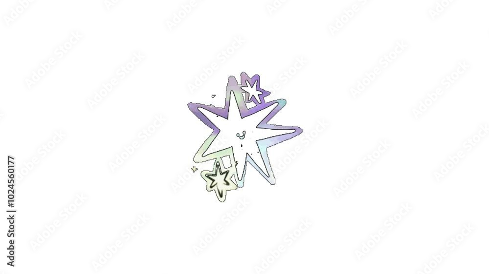 Glittering Sparkle Stars emoji on transparent background.
Glittering Sparkle Stars emoji on transparent background.