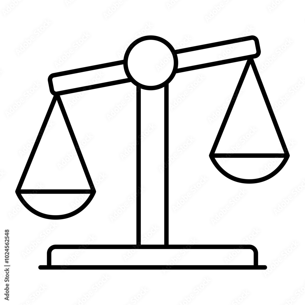 Bias Icon. Fairness Justice Equality Scales and Objectivity Icon Bias Icon. Fairness Justice Equality Scales and Objectivity Icon