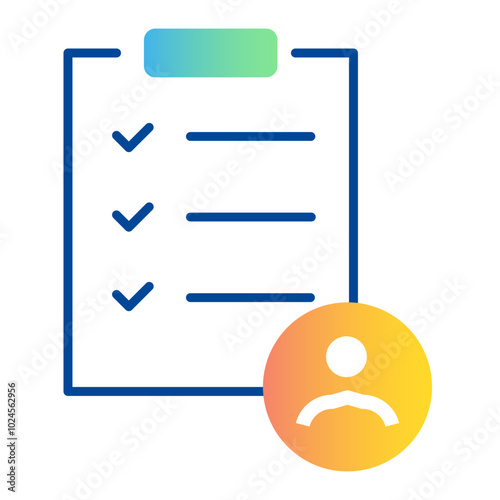 Accountability Icon. Responsibility Checklist Compliance and Reporting Icon.