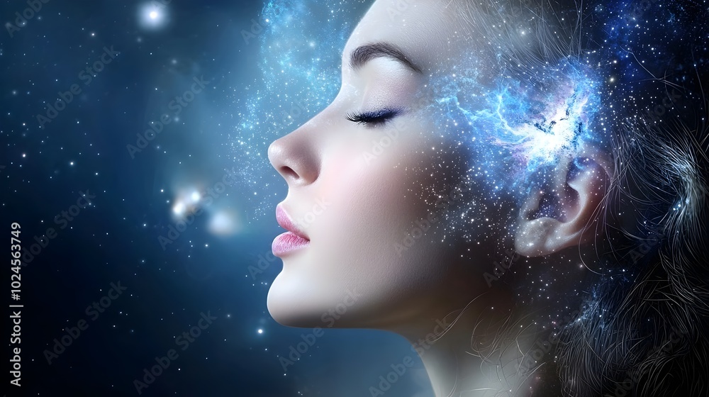 Ethereal Goddess Floating in Celestial Realm with Glowing Halo and Swirling Stars and Galaxies Mystical and Spiritual Celestial Imagery of a Divine Feminine Figure in a Cosmic Enchanting Landscape Ethereal Goddess Floating in Celestial Realm with Glowing Halo and Swirling Stars and Galaxies Mystical and Spiritual Celestial Imagery of a Divine Feminine Figure in a Cosmic Enchanting Landscape