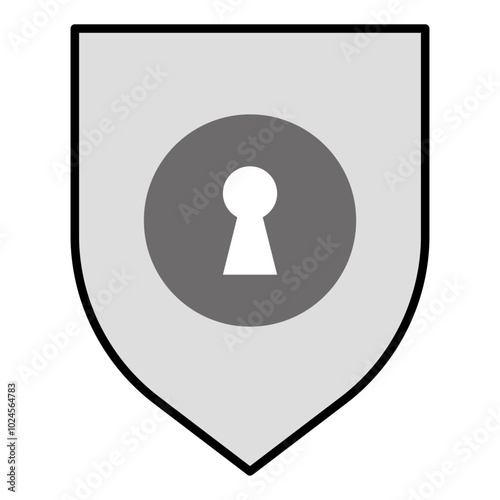 Privacy Icon - Data Protection, Confidentiality, Shield, Lock and Security Icon.