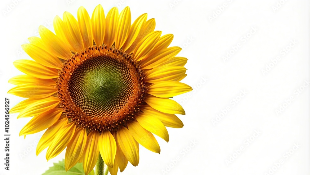 Fototapeta premium Sunflower flower isolated on white background