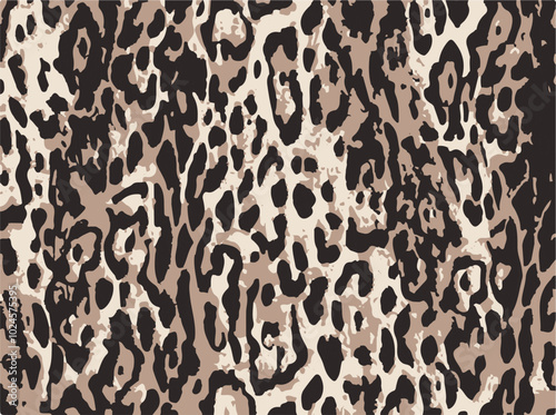 Animal print textile texture. Leopard fur background