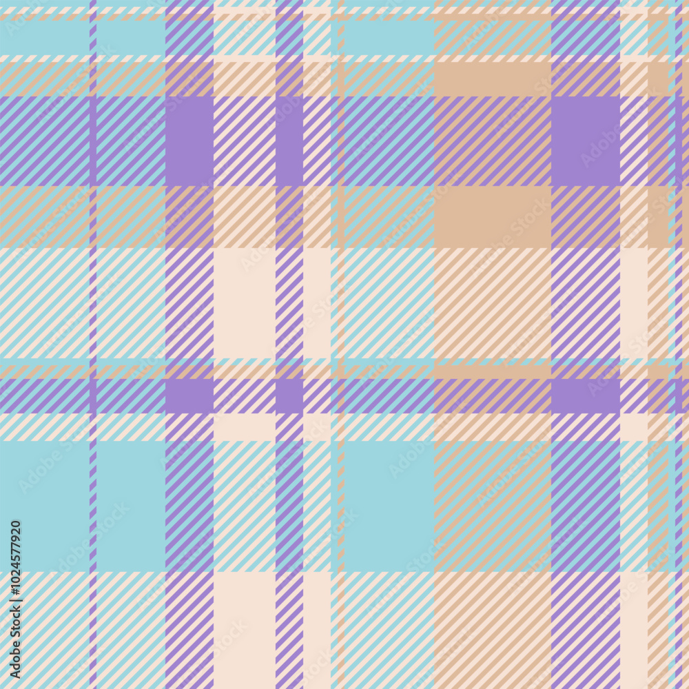 Large check seamless textile, baby pattern fabric background. Mature texture tartan plaid vector in light and violet colors. Large check seamless textile, baby pattern fabric background. Mature texture tartan plaid vector in light and violet colors.