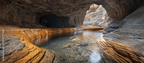 Hidden Oasis in a Cave photo