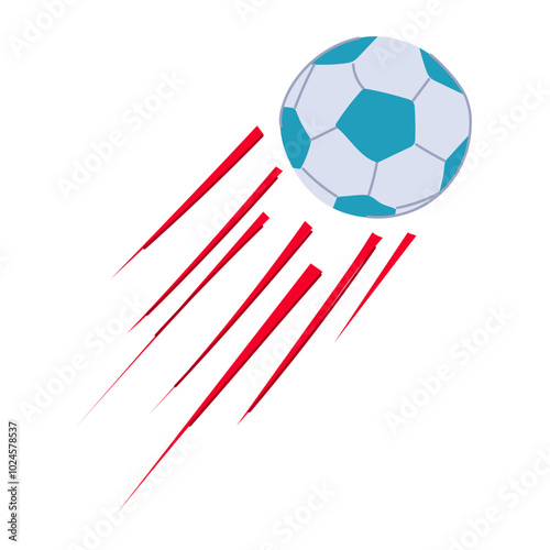 strike speed soccer ball cartoon. curve control, finesse power, touch spin strike speed soccer ball sign. isolated symbol vector illustration