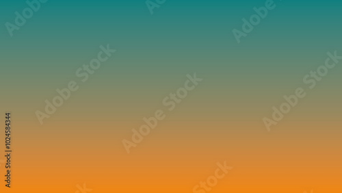 blurred combination mixture of Teal and tangerine solid color linear gradient background