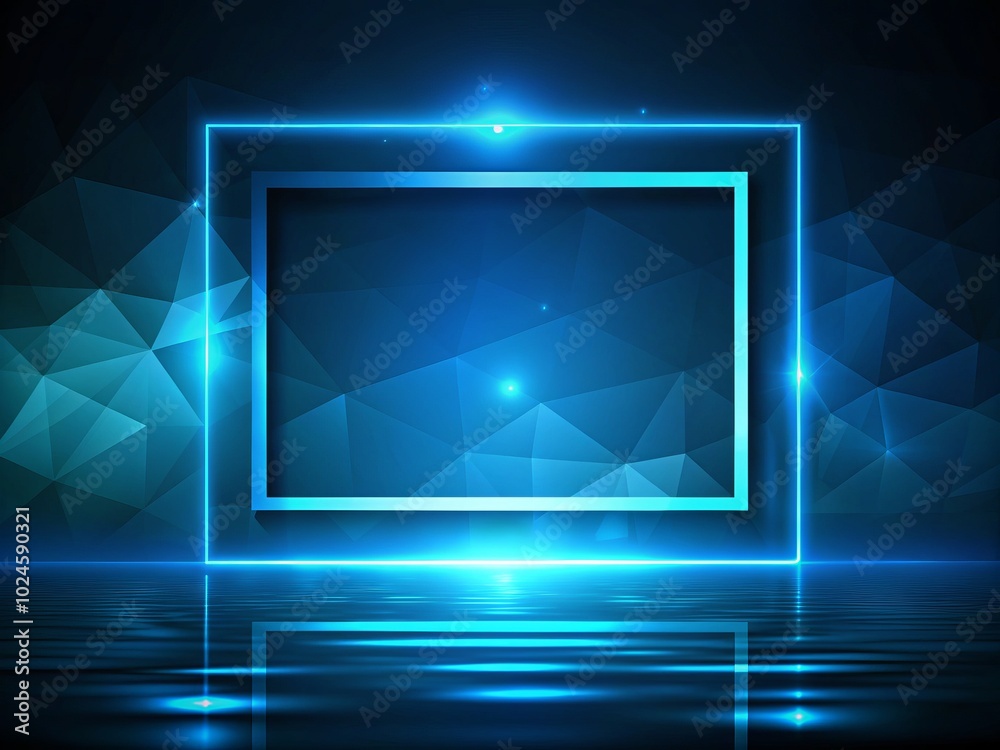 Black and Blue Abstract Rectangle Background - Night Photography Art for Modern Decor Black and Blue Abstract Rectangle Background - Night Photography Art for Modern Decor