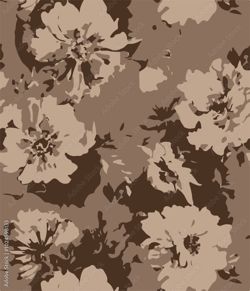Big flowers pattern, upscale floral pattern. graphical textures floral, trendy colors pattern , flowers background with leaves. vector illustration,tropical,monochrome, abstract print Big flowers pattern, upscale floral pattern. graphical textures floral, trendy colors pattern , flowers background with leaves. vector illustration,tropical,monochrome, abstract print