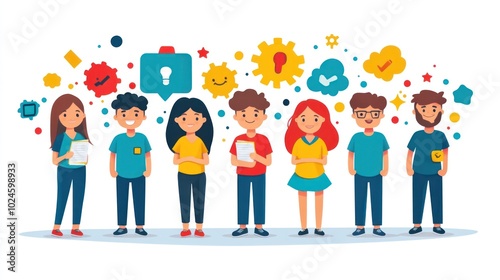 Teamwork and Collaboration: Diverse Group of People Working Together on a Project
