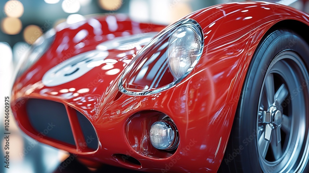 Close-up of a Red Sports Car Close-up of a Red Sports Car