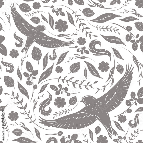 pattern with birds