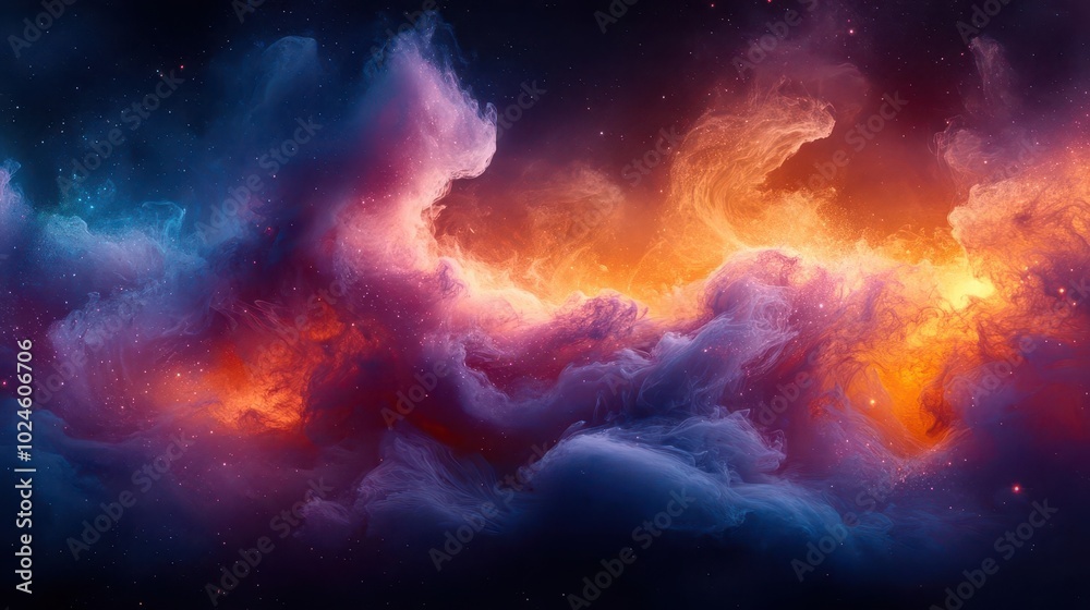 vivid swirling clouds of neon smoke intertwine with bursts of holi colors creating an abstract psychedelic scene that invites exploration and wonder in a dreamlike setting
