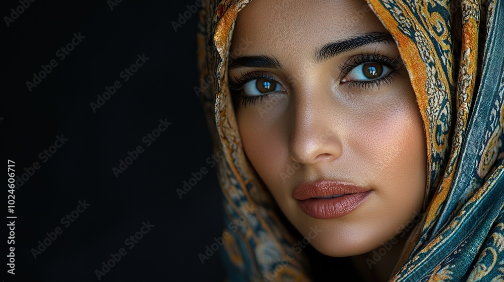 Algerian Woman in Traditional Attire Algerian Woman in Traditional Attire