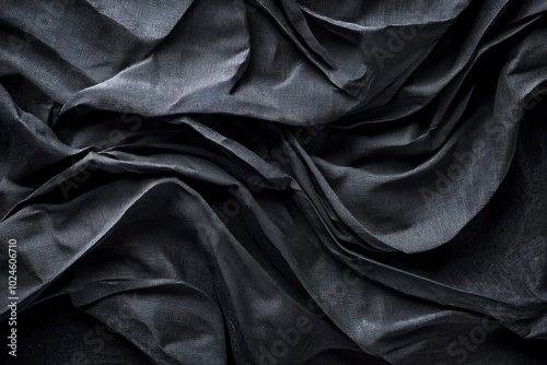 Black paper background, dark wallpaper canvas texture.