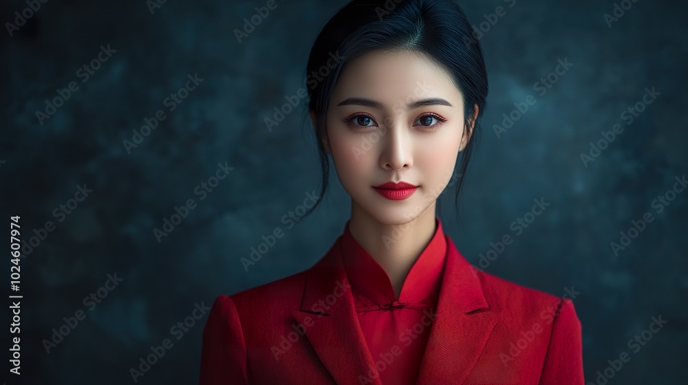 Professional Chinese Businesswoman in Formal Attire Professional Chinese Businesswoman in Formal Attire