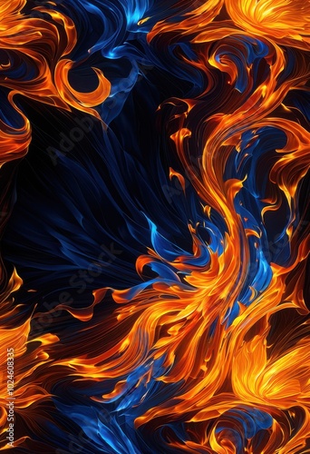 captivating display vibrant flames dancing dark background aura radiance energy, blaze, fire, flicker, glow, ember, warmth, heat, inferno, dynamic