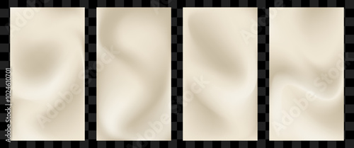 Set of gradient nude backgrounds. Classic simple texture for banner, flyer, presentation. Vector illustration.
