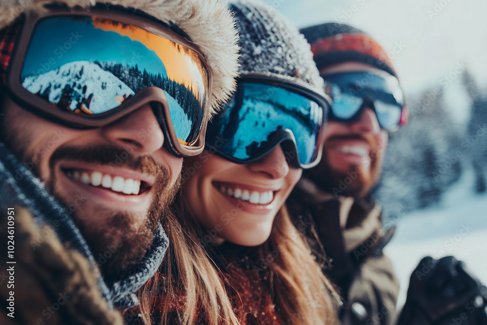 Fancy winter resort ski snowboard sports active leisure family friends leisure, Generative AI Fancy winter resort ski snowboard sports active leisure family friends leisure, Generative AI