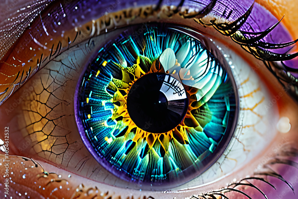 Fototapeta premium wonderful eyes that see the wonderful world