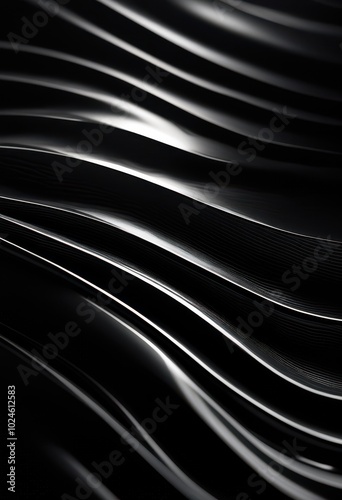 detailed close representation sleek black surface exhibiting glossy textures reflections that capture light intricate patterns, sheen, smooth, shine, design