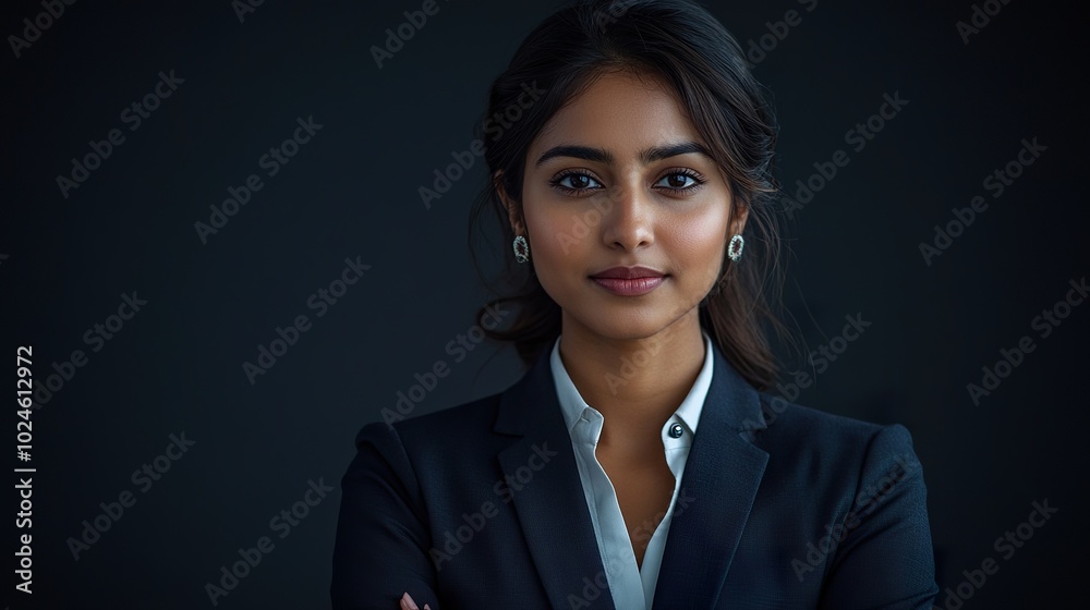 Professional Indian Businesswoman in Elegant Attire Professional Indian Businesswoman in Elegant Attire