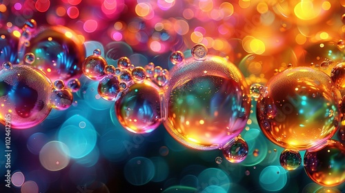 abstract background with bubbles