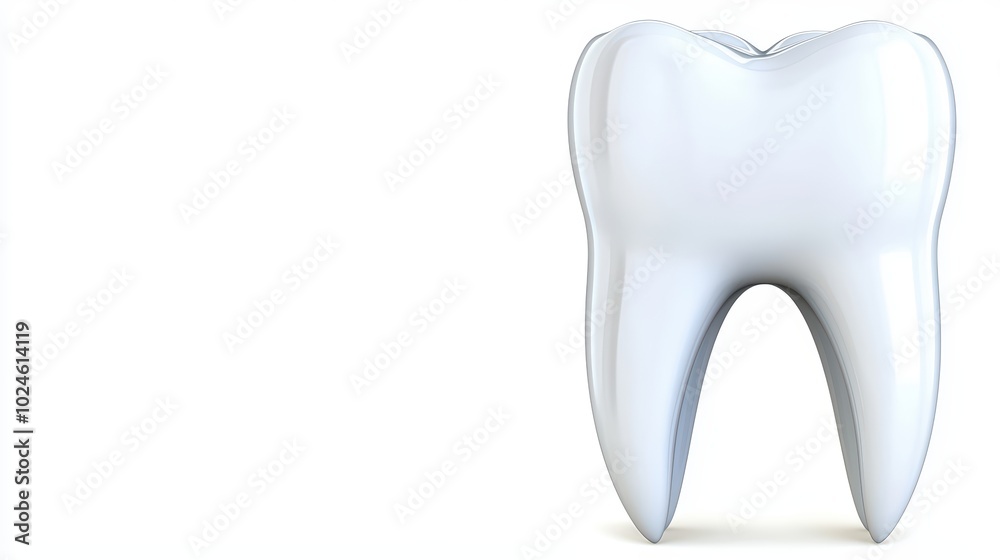 Shiny white tooth isolated on a white background, perfect for dental health concepts and oral hygiene. Shiny white tooth isolated on a white background, perfect for dental health concepts and oral hygiene.