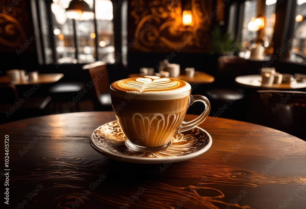 intricate latte art designs captured over smooth dark coffee surface showcasing swirls patterns, artistry, barista, beverage, cafe, creamy, cup, drink intricate latte art designs captured over smooth dark coffee surface showcasing swirls patterns, artistry, barista, beverage, cafe, creamy, cup, drink