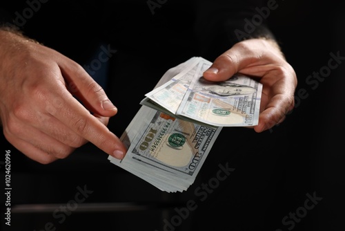 Tableau sur toile Corruption concept