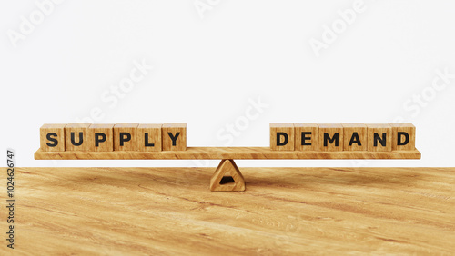 Cuadro en lienzo Supply vs Demand concept