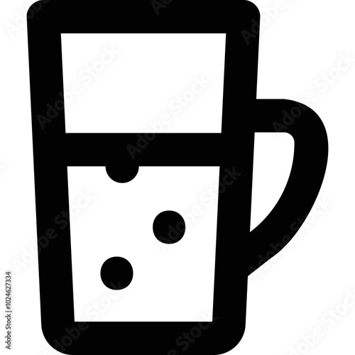 Simple vector icon mineral water