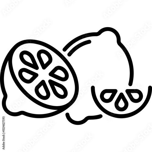 Simple vector icon lemon
