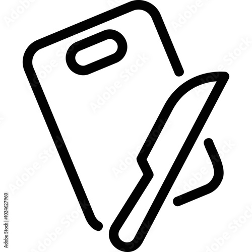 Simple vector icon cutting board