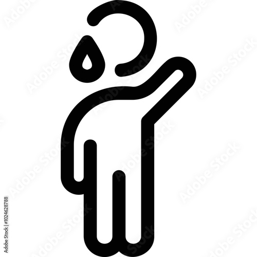 Simple vector icon runny nose