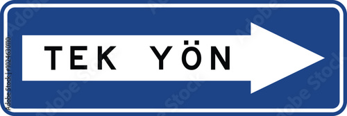 Warning Signs, Turkey Highway Standard Traffic Signs (Turkish: Karayollari Standart Trafik Isaret Levhalari, Tehlike Uyari Isaretleri, Kaplama Ustu Yon Levhasi) 