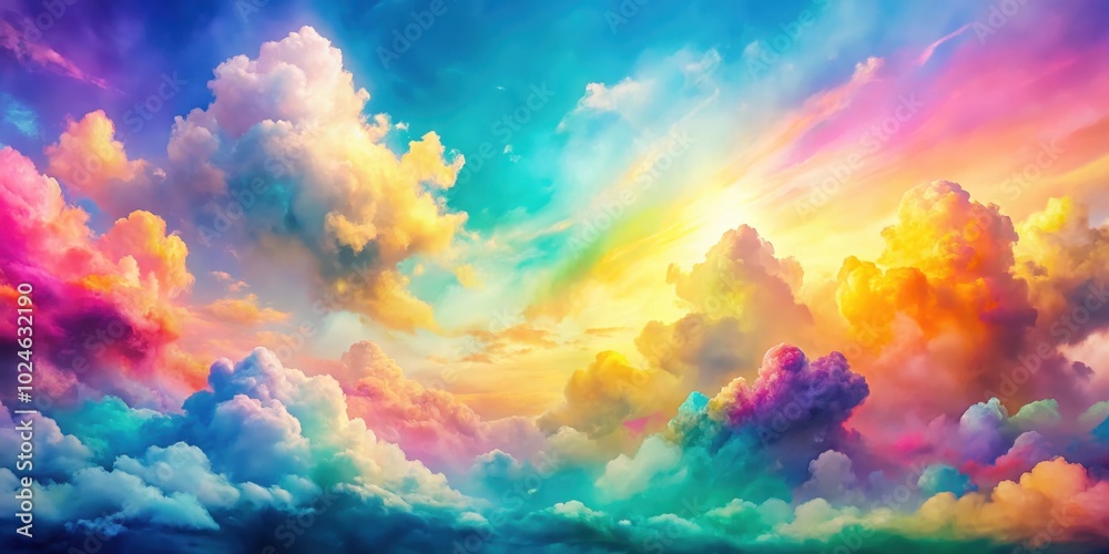 A canvas of vibrant hues painted across the sky, as clouds dance and swirl in a symphony of color A canvas of vibrant hues painted across the sky, as clouds dance and swirl in a symphony of color