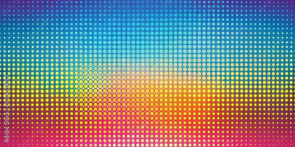 Abstract Colorful Gradient Halftone Dot Pattern with Smooth Transitions and a Subtle Depth Effect Abstract Colorful Gradient Halftone Dot Pattern with Smooth Transitions and a Subtle Depth Effect