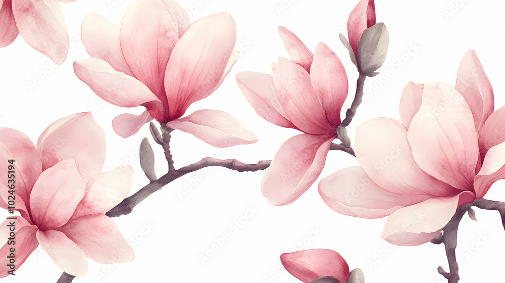 Fototapeta premium pink magnolia flower