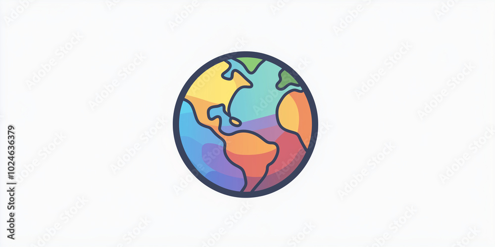 World map. vector illustration of Earth. Planet image, flat background. environmental friendly, colorful image. representation icon logo.. America, Asia, Europe, Asia, Australia. travel guide World map. vector illustration of Earth. Planet image, flat background. environmental friendly, colorful image. representation icon logo.. America, Asia, Europe, Asia, Australia. travel guide