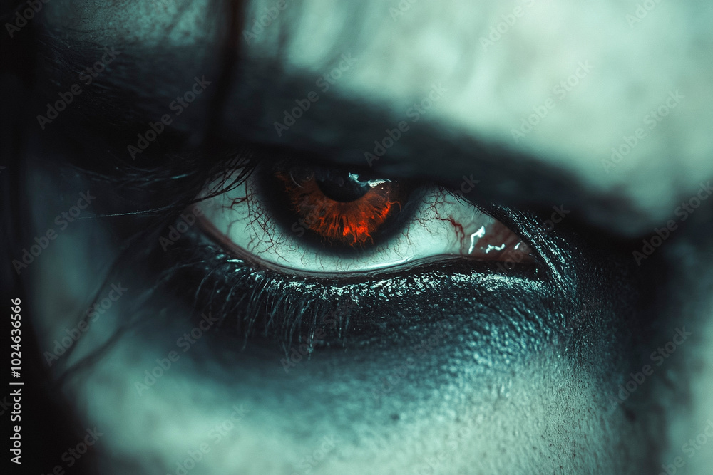 Fototapeta premium close up of vampire eyes