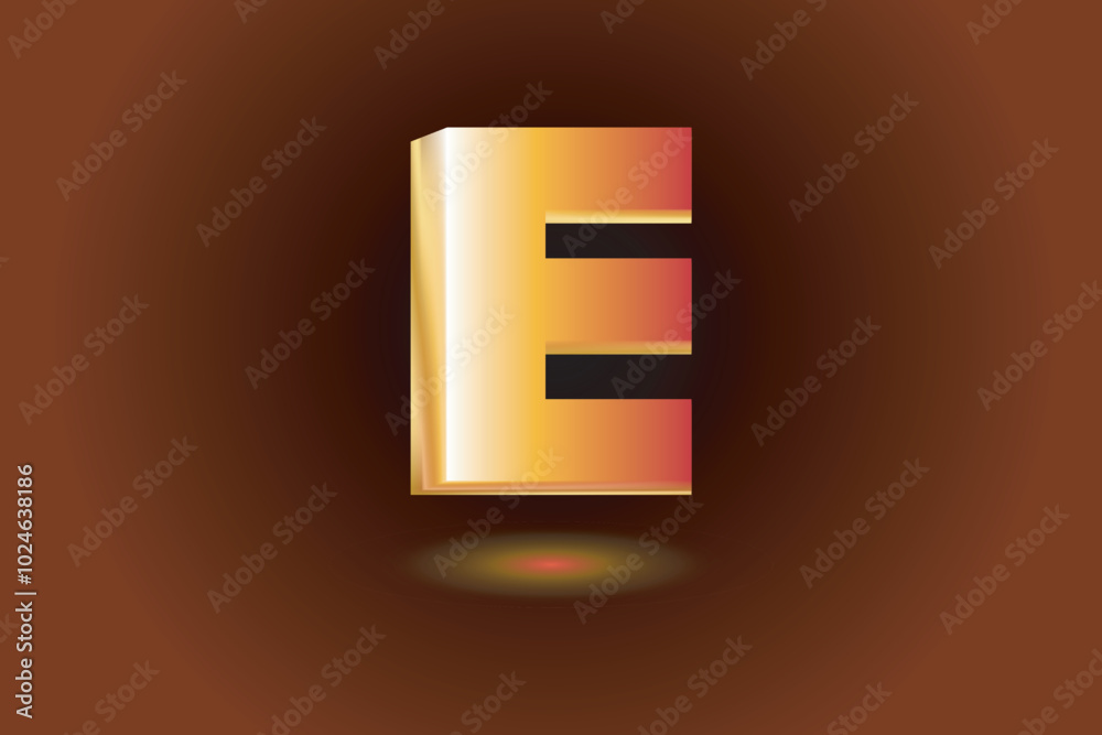 Letter E gradient logo design. E logo design. Letter E gradient logo design. E logo design.