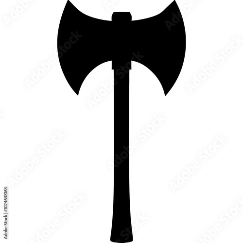 Axe Silhouette vector illustration