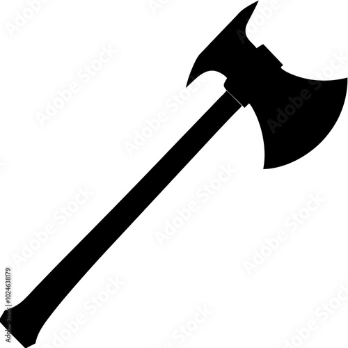 Axe Silhouette vector illustration