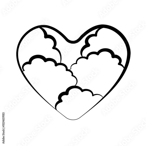 cloud with heart